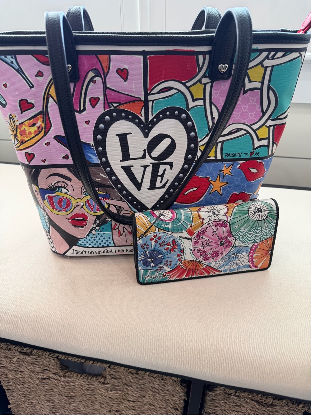 Brighton Fashionista Pop Star Large Tote with wallet